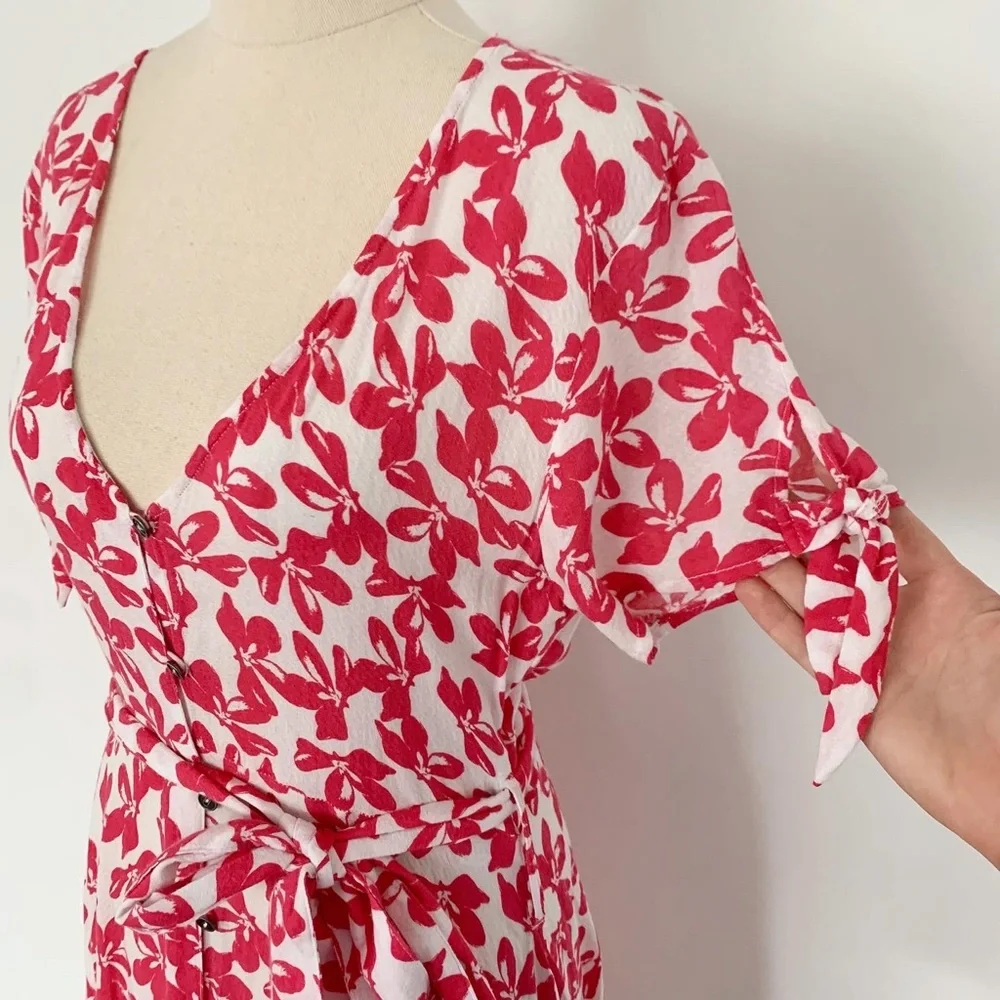 NWT Rusty White Floral Dress Size 10 - Picture 2 of 4